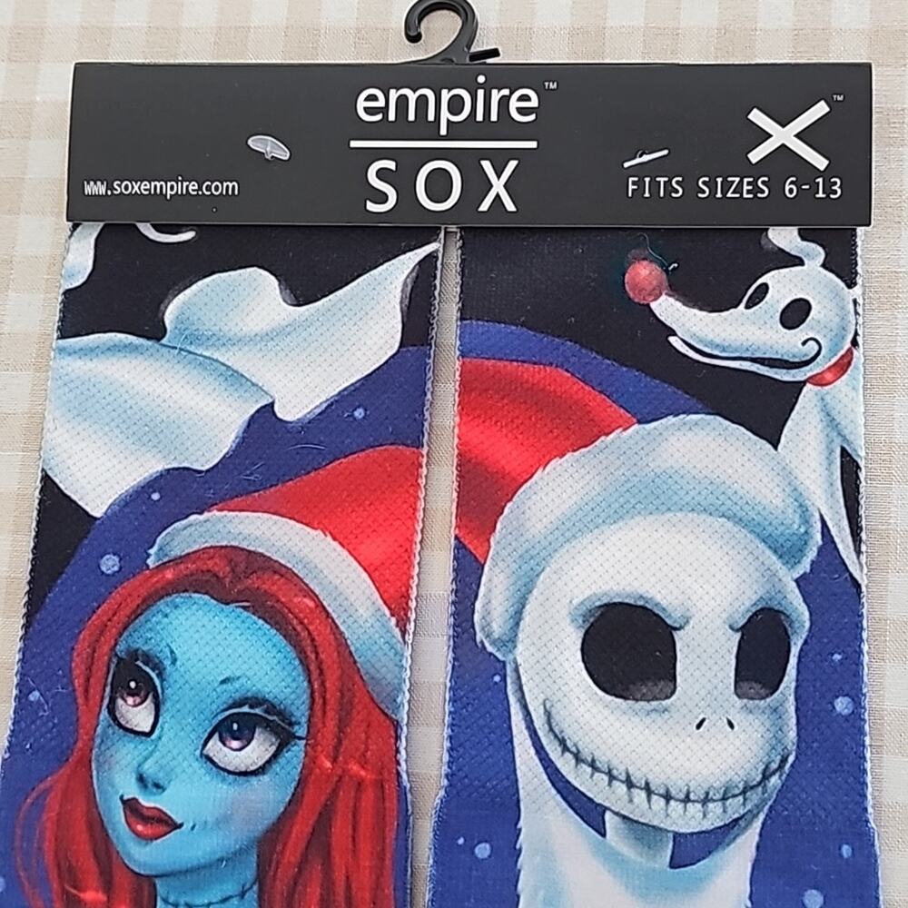 Nightmare Before Christmas Sox Womens Sz 6-13 Tall Unisex Colorful Gift NWT